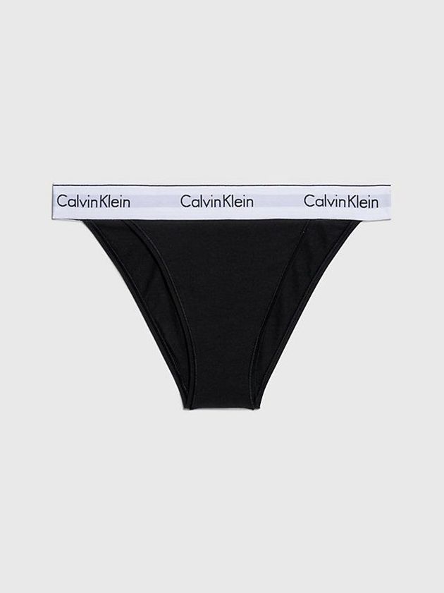 Calvin Klein USA Modern Cotton Womens Thong Black 3592761-NK